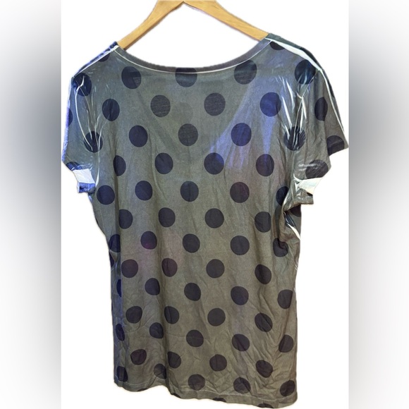 Hello Kitty - Gray Polka Dot Shirt - XL - Picture 2 of 5